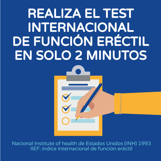 Realiza el test internacional de función eréctil gráfico Boston Medical Group España